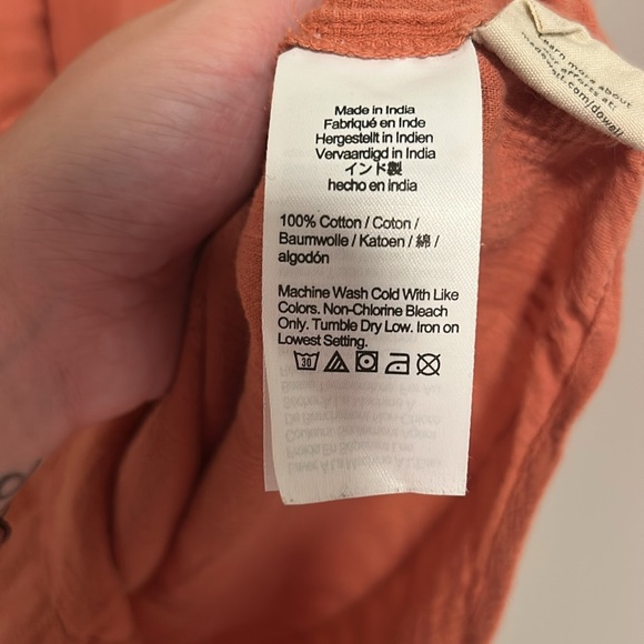 Madewell Plus Courier Pintuck-Back Shirt in Textured Windowpane Sweet Dahlia M - Picture 5 of 5